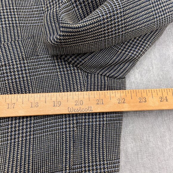 Hart Schaffner Marx Blazer Men 42R Blue Prince Edward Plaid Classic Jacket VTG - Picture 5 of 14